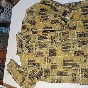 Impressions Ladies Sheer Top, Size 3X